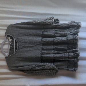 Tunic Top with Embroidered Sleeve Detail